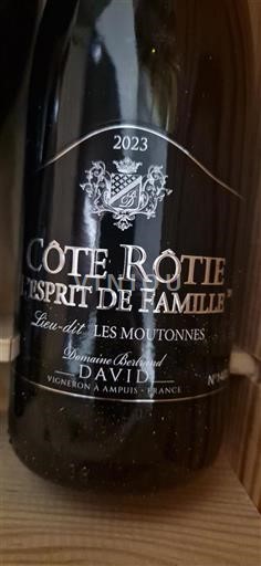 Údolí Rhôny Côte-rôtie Domaine Bertrand David L'Esprit de Famille 2023