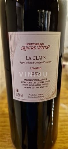 Languedoc La Clape L'Oratoire des Quatre Vents L'Autan 2023