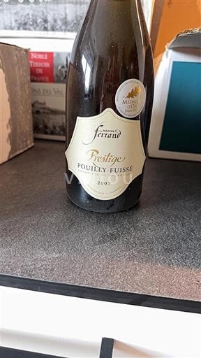 Borgogna Pouilly-fuissé Nadine Ferrand Prestige 2007