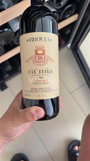Vin Rouge sec Ca' Mia Brovia 2006 Italie Piémont Barolo