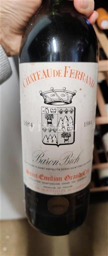 Bordeaux Saint-Émilion Grand Cru Grand Cru Château Ferrand 1984