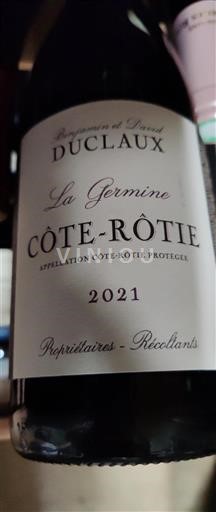 Rhônevallei Côte-rôtie Benjamin et David Duclaux La Germine 2021