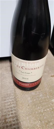 Bourgondië Gevrey-Chambertin Vigot Les Crais 2018