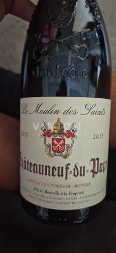 Rhônedalen Châteauneuf-du-Pape Le Moulin des Saints 2015