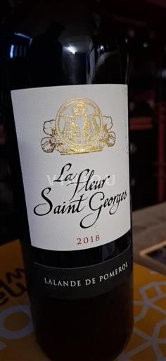 Bordeaux Lalande-de-Pomerol La Fleur Saint Georges 2018