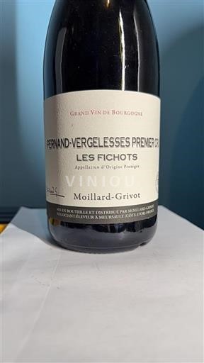 Bourgogne Pernand-vergelesses Premier Cru Moillard-Grivot Les Fichots 2020