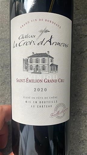 Bordeaux Saint-Émilion Grand Cru Grand Cru La Croix Armens 2020