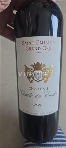 Bordeaux Saint-Émilion Grand Cru Grand Cru Château Comte des Cordes 2019