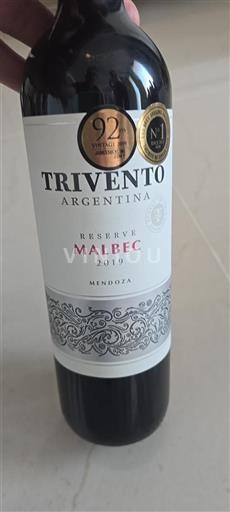 Mendoza Não especificado Trivento Reserve Malbec 2019