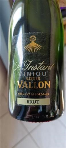 Bordeaux Crémant-de-Bordeaux Louis Vallon L'Instant 2023