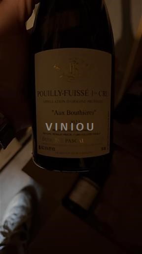 Burgundi Pouilly-fuissé Premier Cru Domaine Pascal Aux Bouthi%c3%a8res 2021