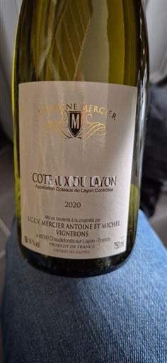 Loirevallei Coteaux du Layon Domaine Mercier 2020