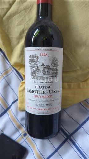 Bordeaux Haut-Médoc Cru Bourgeois Château Lamothe-Cissac 1998