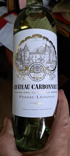 Bordeaux Pessac-Léognan Grand Cru Classé Château Carbonnieux 2018