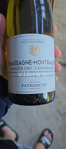 Bourgogne Chassagne-montrachet Premier Cru Patriarche Père & Fils Les Embazées 2020