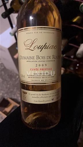 Bordeaux Loupiac Domaine Bois de Roche Prestige 2009
