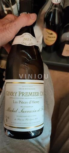 Burgund Givry Premier Cru Michel Sarrazin et Fils Les Pièces d'Henry 2023