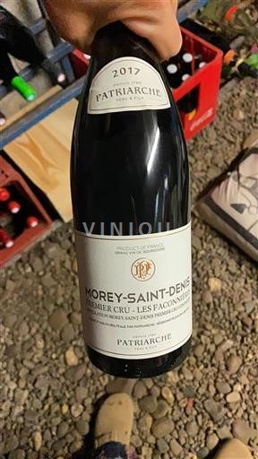 Bourgogne Morey-saint-denis Premier Cru Patriarche Père & Fils Les Faconnières 2017