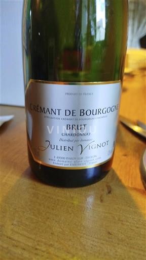 Vin Effervescent Blanc brut Julien Vignot Non millésimé France Bourgogne Crémant-de-bourgogne AOC
