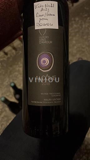 Roussillon Maury Clos des Vins Amour Alcôve 2018