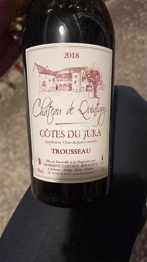 Jura Côtes du Jura Château Quintigny Trousseau 2018