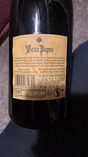 Údolí Rhôny Châteauneuf-du-Pape Vieux Papes 2021