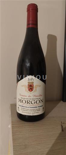 Beaujolais Morgon Domaine Des Marcellins Réservée à l'Assemblée Nationale 2015