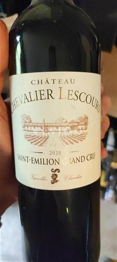 Bordeaux Saint-Émilion Grand Cru Grand Cru Château Chevalier Lescours 2020