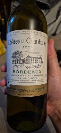 Bordeaux Château Chaubinet Sauvignon 2002
