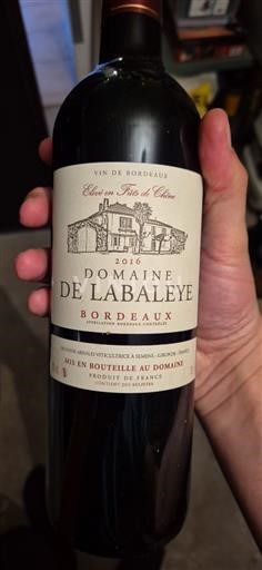 Bordeaux Domaine Labaleye 2016