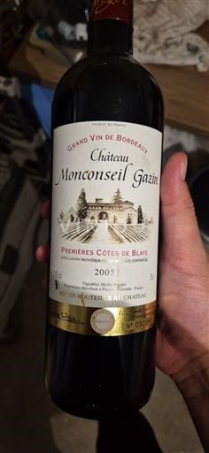 Bordeaux Unspecified Château Monconseil Gazin 2005
