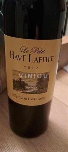 Bordeaux Pessac-Léognan Smith Haut Lafitte Le Petit Haut Lafitte 2012