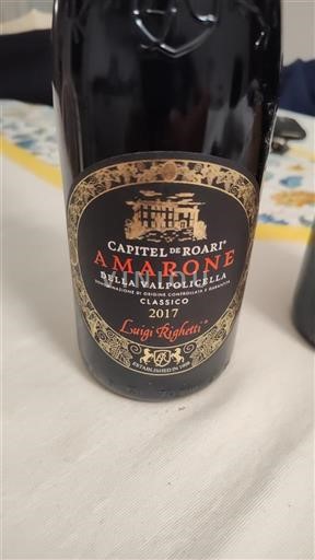 Veneto Amarone della Valpolicella Luigi Righetti Capitel de Roari 2017