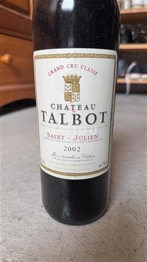 Bordeaux Saint-Julien Grand Cru Talbot 2002