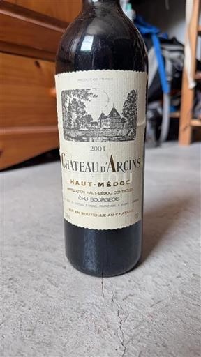 Bordeaux Haut-Médoc Château Arcins 2001