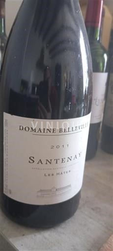 Bourgogne Santenay Domaine Belleville Les Hâtes 2011