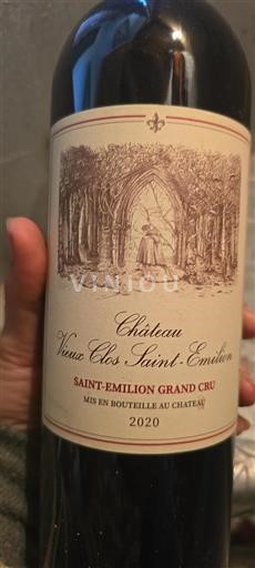 Bordéus Saint-Émilion Grand Cru Château Vieux Clos Saint-Emilion 2020