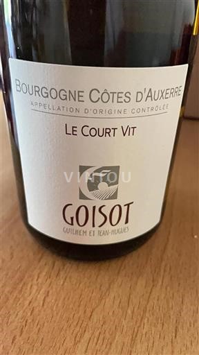 Burgundy Burgundy Côtes d'Auxerre Goisot Le Court Vit 2021