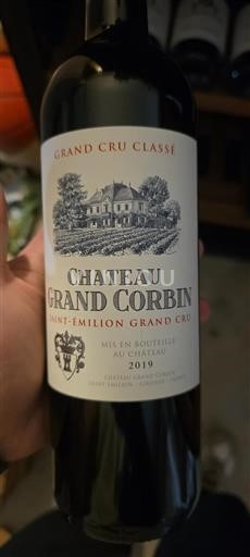 Bordeaux Saint-Émilion Grand Cru Grand Cru Château Grand Corbin 2019