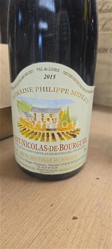Vin Rouge sec Domaine Philippe Meslet 2015 France Vallée de la Loire Saint-Nicolas-De-Bourgueil