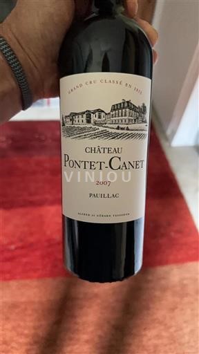 Bordeaux Pauillac Grand Cru Pontet-Canet 2007