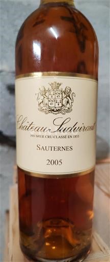 Bordeaux Sauternes Château Suduiraut 2005