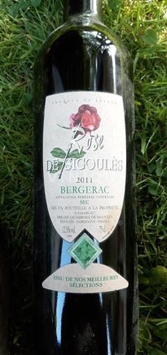 Sud-Ovest Bergerac Vignerons de Sigoulès Rosé de Sigoulès 2011