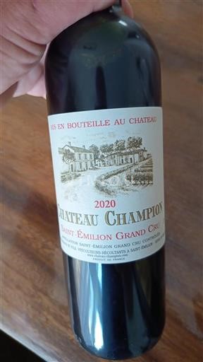 Bordeaux Saint-Émilion Grand Cru Grand Cru Château Champion 2020