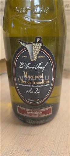 Údolí Loiry Muscadet-côtes-de-grand-lieu Vignoble Malidain Le Demi-Boeuf Neročník