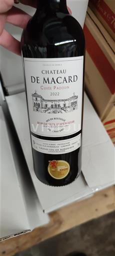 Bordeaux Bordeaux Supérieur Château Macard Padouin 2022