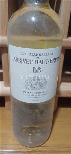Burdeos Pessac-Léognan Larrivet Haut-Brion Les Demoiselles 2020