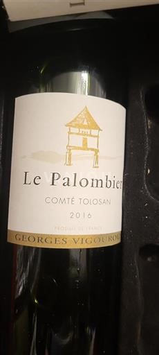 Sudoeste Comté de Toulouse Georges Vigouroux Le Palombier 2016