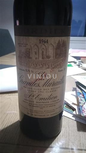 Bordéus Saint-Émilion Grand Cru Clos des Grandes Murailles 1964