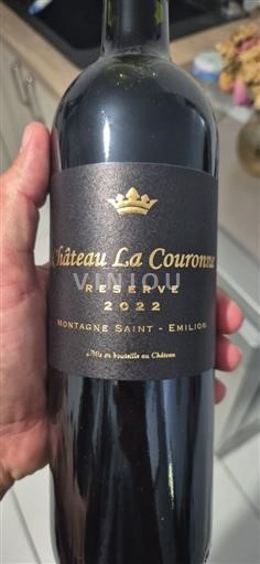 Bordeaux Montagne-Saint-Émilion Château La Couronne Réserve 2022